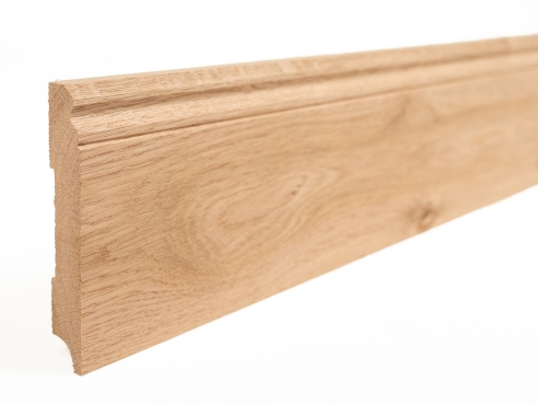 Plinthes Chêne A/B 20x150 non traité 1,5-2,5m Profil Hamburger Altdeutsch Altberliner